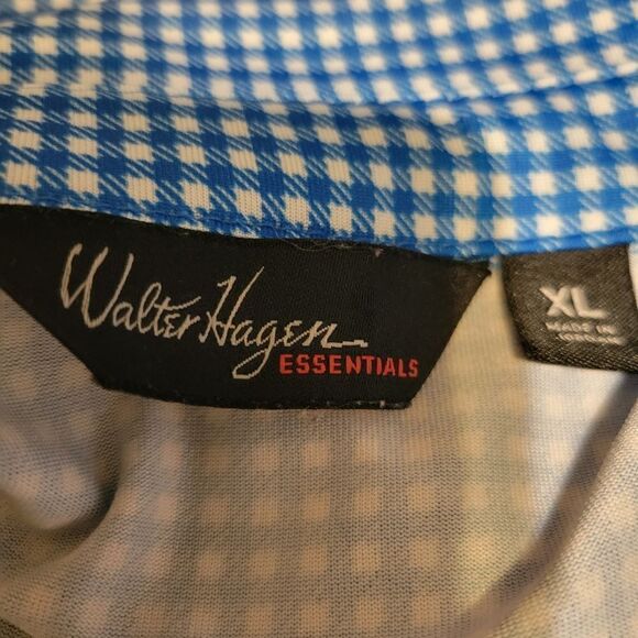 Walter Hagen Essentials Blue Golf Polo - Picture 4 of 7
